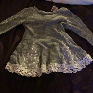 Girls lace flower shirt